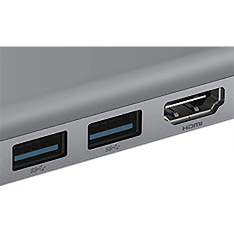 Concentrateur USB-C 6-en-1 CONNECT de Belkin avec Power Delivery (AVC008BTSGY)