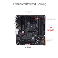 Carte mère TUF Gaming B550-Plus Wi-Fi II ATX AM4 DDR4 d'ASUS pour processeurs Ryzen 3000/5000 d'AMD