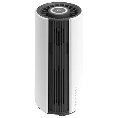 Purificateur d'air portatif Cyclone O2 de GekoGear avec filtre HEPA - Blanc