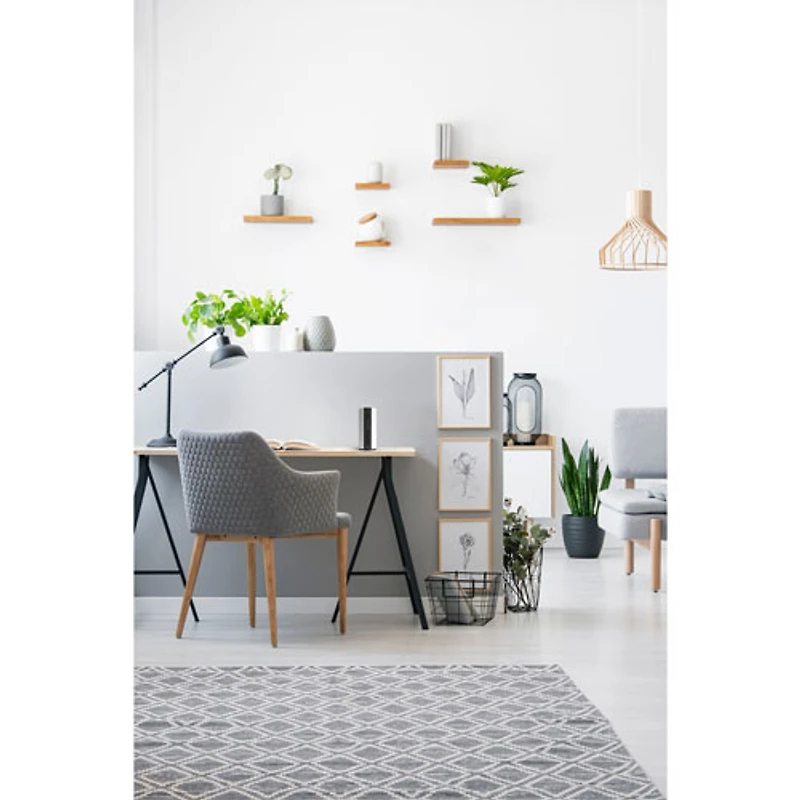 Purificateur d'air portatif Cyclone O2 de GekoGear avec filtre HEPA - Blanc