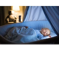 Purificateur d'air portatif Cyclone O2 de GekoGear avec filtre HEPA - Blanc