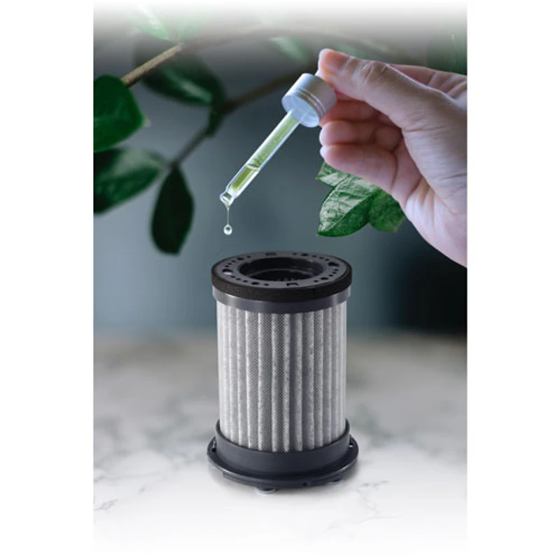 Purificateur d'air portatif Cyclone O2 de GekoGear avec filtre HEPA - Blanc