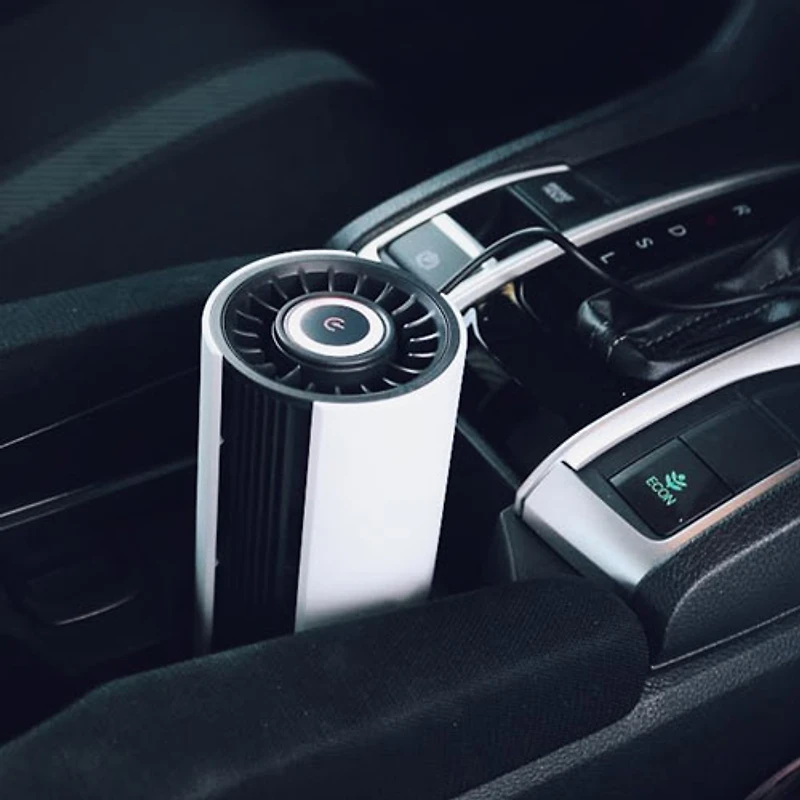 Purificateur d'air portatif Cyclone O2 de GekoGear avec filtre HEPA - Blanc