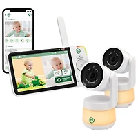 LeapFrog 5" Video Baby Monitor w/ 2 Cameras, Colour Night Vision & Zoom/Pan/Tilt (LF925-2HD)
