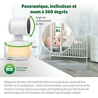 LeapFrog 5" Video Baby Monitor w/ 2 Cameras, Colour Night Vision & Zoom/Pan/Tilt (LF925-2HD)