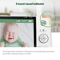 LeapFrog 7" Video Baby Monitor w/ Colour Night Vision, Zoom/Pan/Tilt, & 2-Way Audio (LF920HD)