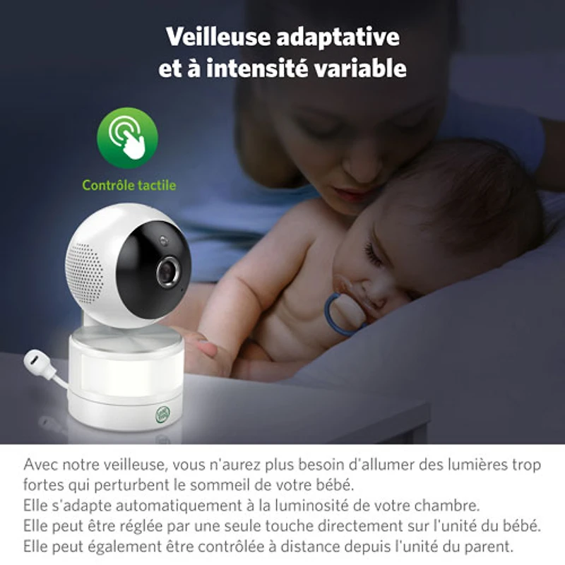 LeapFrog 7" Video Baby Monitor w/ Colour Night Vision, Zoom/Pan/Tilt, & 2-Way Audio (LF920HD)