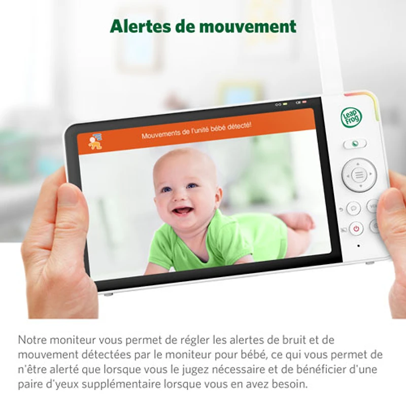 LeapFrog 7" Video Baby Monitor w/ Colour Night Vision, Zoom/Pan/Tilt, & 2-Way Audio (LF920HD)