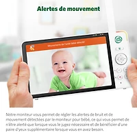 LeapFrog 7" Video Baby Monitor w/ Colour Night Vision, Zoom/Pan/Tilt, & 2-Way Audio (LF920HD)