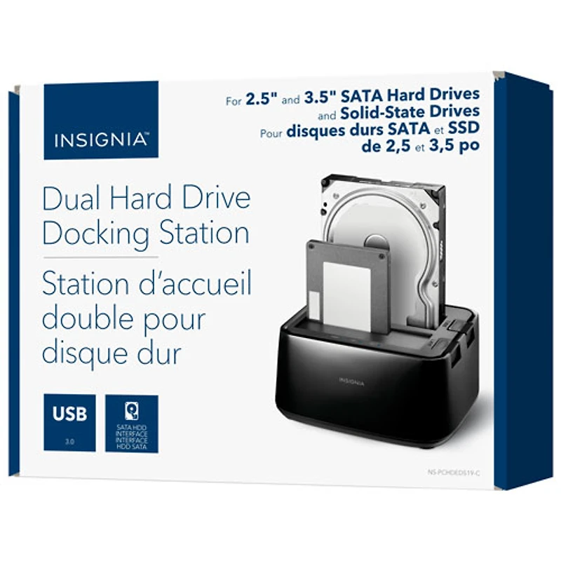 Insignia USB 3.0 Dual Hard Drive Docking Station - Only at Best Buy