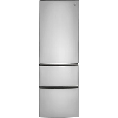 GE 24" 11.9 Cu. Ft. Bottom Freezer Refrigerator (GLE12HSPSS) - Stainless Steel