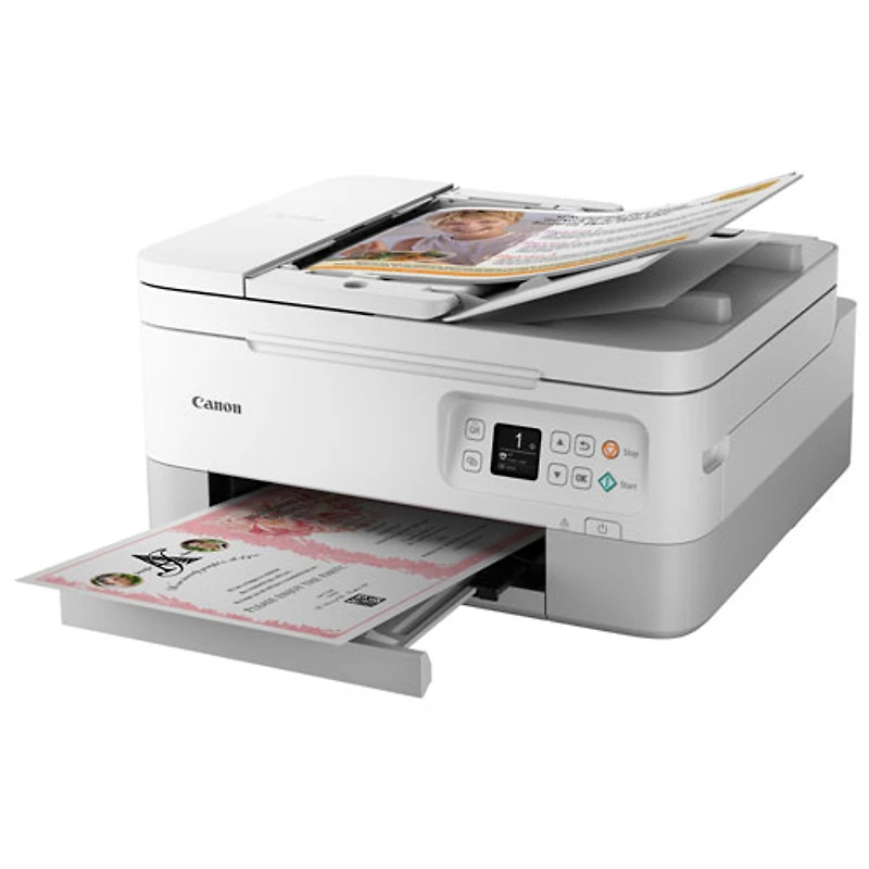 Canon PIXMA TR7020a Wireless All-In-One Inkjet Printer - White