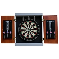 Hathaway Geneva Dart Board and Cabinet Set
