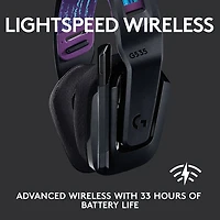 Casque de jeu sans fil G535 LIGHTSPEED de Logitech - Noir
