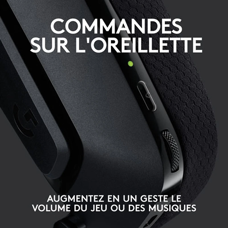 Casque de jeu sans fil G535 LIGHTSPEED de Logitech - Noir