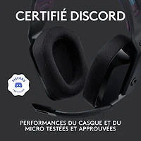 Casque de jeu sans fil G535 LIGHTSPEED de Logitech - Noir