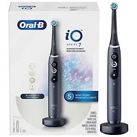Brosse à dents électrique intelligente iO de série 7 d'Oral-B - Noir onyx