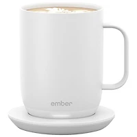 Tasse intelligente à régulation thermique de 414 ml (14 oz) Mug 2 d'Ember - Blanc