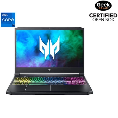 Boîte ouverte - Ordinateur de jeu 15,6 po d'Acer (Core i7-11800H d'Intel/SSD 1 To/RAM 16 Go/GeForce RTX 3060/Win 10)