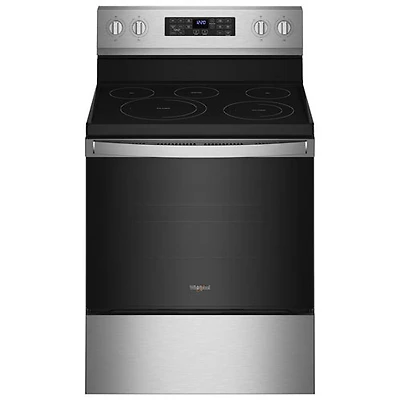 Cuisinière électrique 5,3pi³ 30po/friture air Samsung (YWFE550S0LZ) Whirlpool -Inox -BO -Endommagé