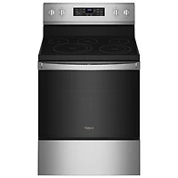 Cuisinière électrique 5,3pi³ 30po/friture air Samsung (YWFE550S0LZ) Whirlpool -Inox -BO -Endommagé