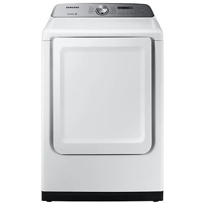Sécheuse électrique de 7,4 pi³ de Samsung (DVE50T5205W) - Blanc - Boîte ouverte - Parfait état