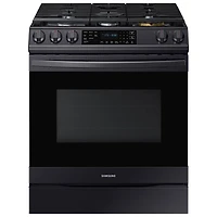 Samsung 30" Slide-In Gas Air Fry Range (NX60T8511SG/AA) -Black Stainless - Open Box - Perfect Condition