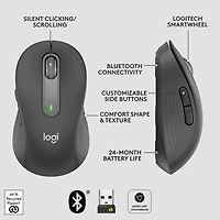 Logitech Signature M650 Wireless Optical Mouse - Graphite