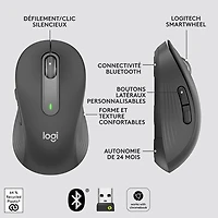 Logitech Signature M650 Wireless Optical Mouse - Graphite