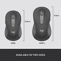 Logitech Signature M650 Wireless Optical Mouse - Graphite