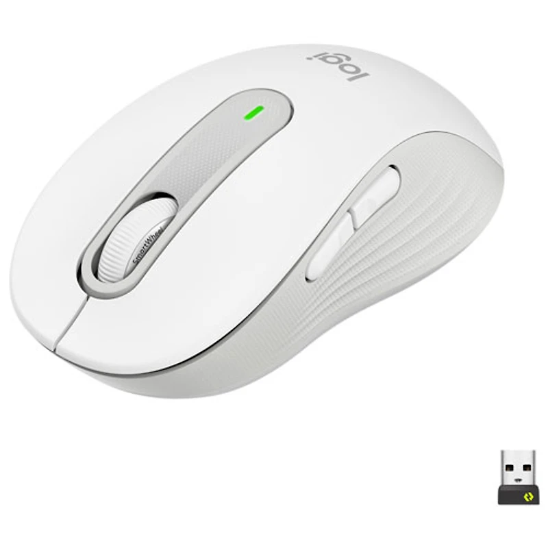 Souris optique sans fil Signature M650 de Logitech - Blanc cassé