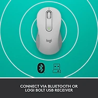 Souris optique sans fil Signature M650 de Logitech - Blanc cassé