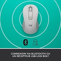 Souris optique sans fil Signature M650 de Logitech - Blanc cassé