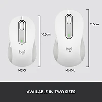 Souris optique sans fil Signature M650 de Logitech - Blanc cassé