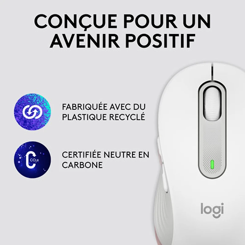 Souris optique sans fil Signature M650 de Logitech - Blanc cassé