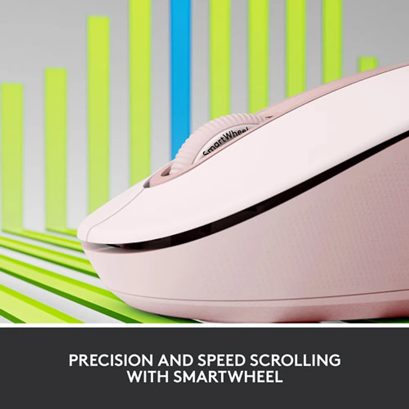 Souris optique sans fil Signature M650 de Logitech - Rose