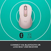 Logitech Signature M650 Wireless Optical Mouse - Rose