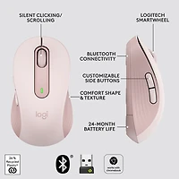 Souris optique sans fil Signature M650 de Logitech - Rose