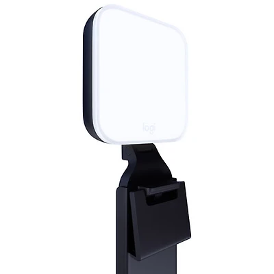 Lampe de diffusion DEL haut de gamme Litra Glow de Logitech avec TrueSoft - Noir
