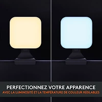 Lampe de diffusion DEL haut de gamme Litra Glow de Logitech avec TrueSoft - Noir