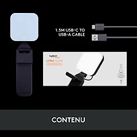 Logitech Litra Glow Premium LED Streaming Light with TrueSoft - Black