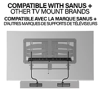 Support universel pour barre de son de Sanus - Noir