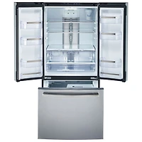 GE 30" 21 Cu. Ft. French Door Refrigerator with Water Dispenser (PNE21NYRKFS) - Stainless Steel