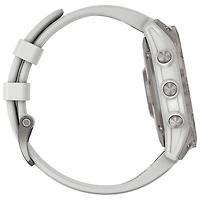 Montre intelligente active Bluetooth de 47 mm epix (Gen 2) de Garmin - Argenté/Blanc/Dos titane