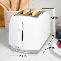 Grille-pain Honeycomb de Black & Decker - 2 fentes - Blanc