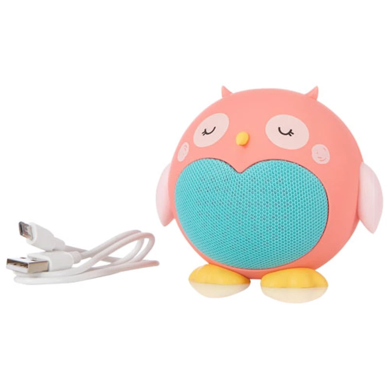 Planet Buddies Bluetooth Wireless Kids Speaker - Pink/Owl
