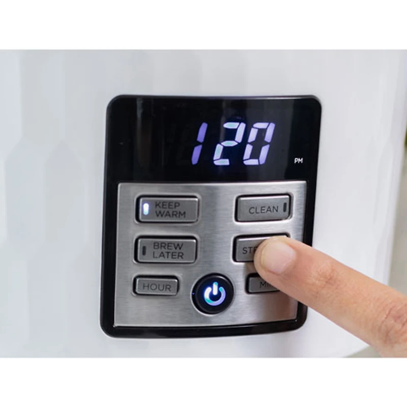 Black & Decker Honeycomb Drip Programmable Coffee Maker - 12-Cup - White