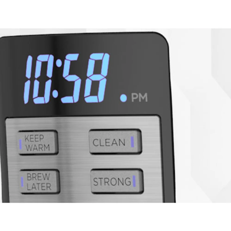 Black & Decker Honeycomb Drip Programmable Coffee Maker - 12-Cup - White