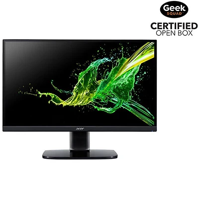 Boîte ouverte - Moniteur jeu FreeSync DEL IPS FHD 75 Hz 27 po d'Acer/réponse 1ms gris à gris (KA272) - Noir