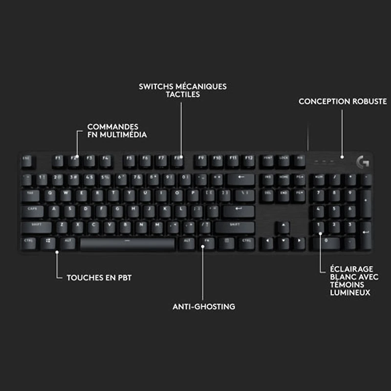 Logitech G413 SE Backlit Mechanical Gaming Keyboard